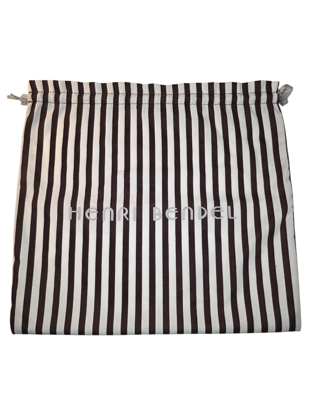 Henri Bendel Dust Bag Drawstring Striped XL Large Handbag Closet Storage Decor